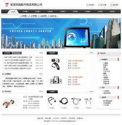 No.4099  电脑配件公司网站